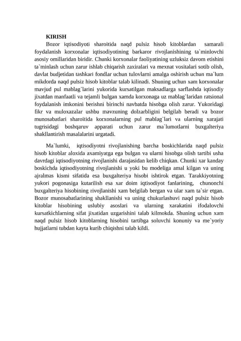 Pul mablag'lari hisobi 2