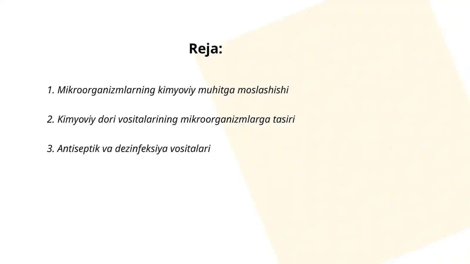 Mikroorganizmlarga kimyoviy omillarning tasiri 2