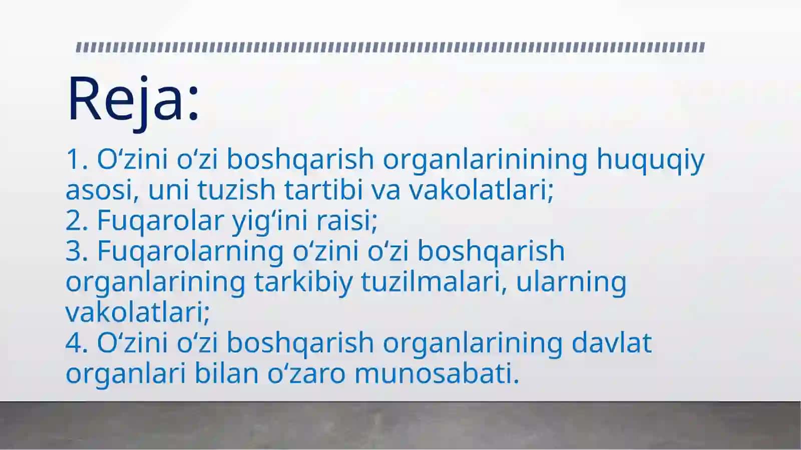 Fuqarolarning o‘zini-o‘zi boshqarish organlari 2