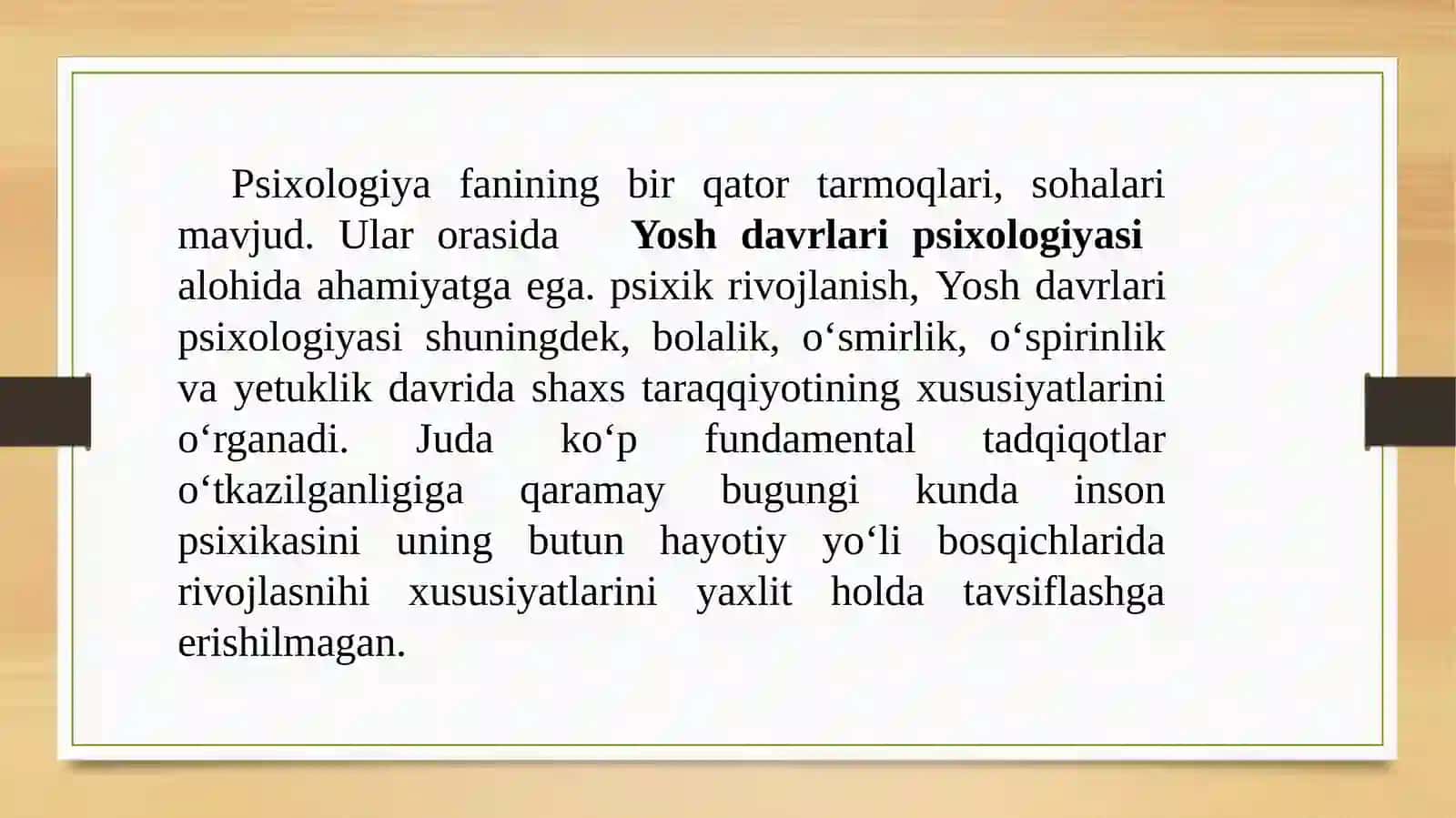 TURLI YOSH DAVRLARIDA O’ZLASHTIRISH XUSUSIYATI(4 S) 2