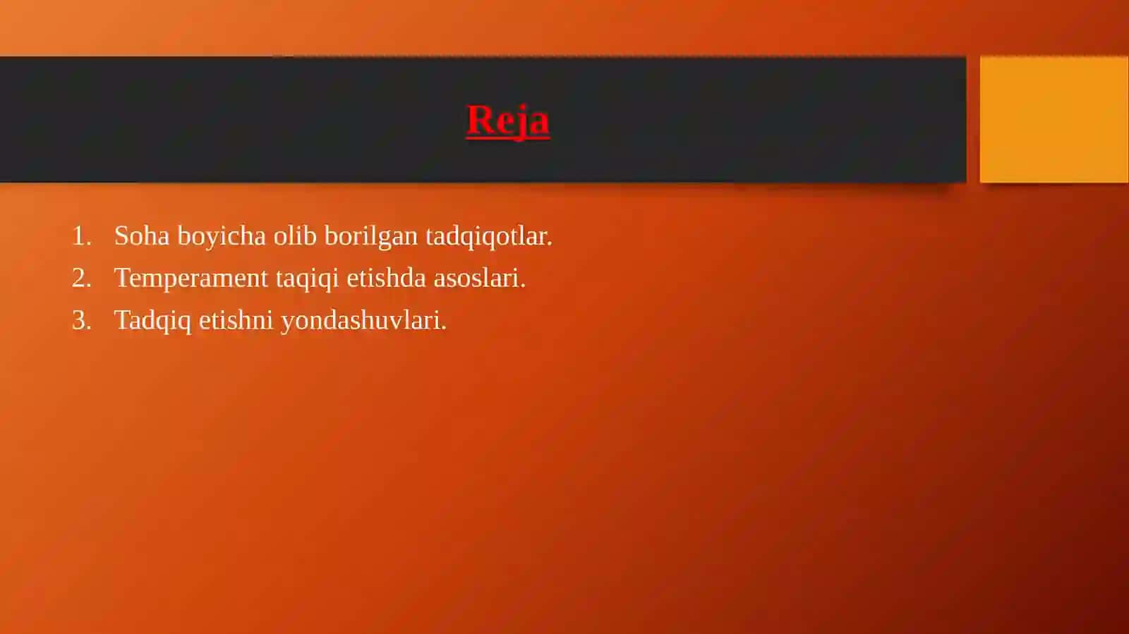 Shaxni temperamentini tadqiq etish metodi 2