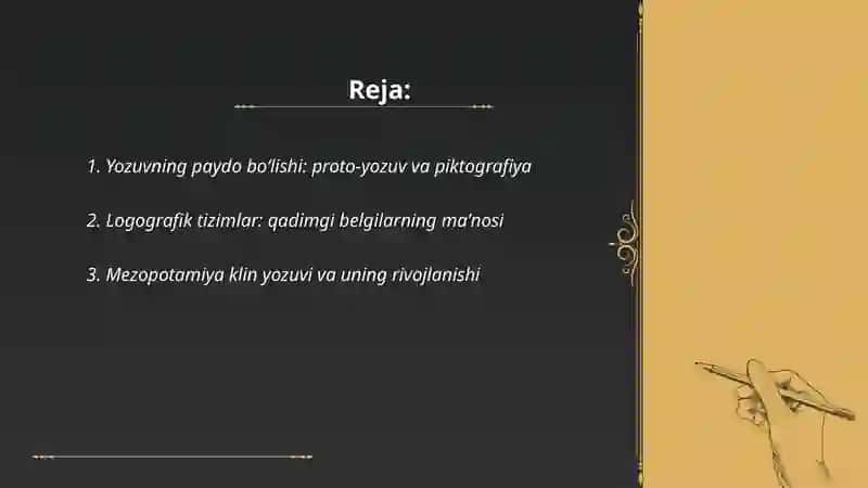 Yozuvning tarixiy bosqichlari 2