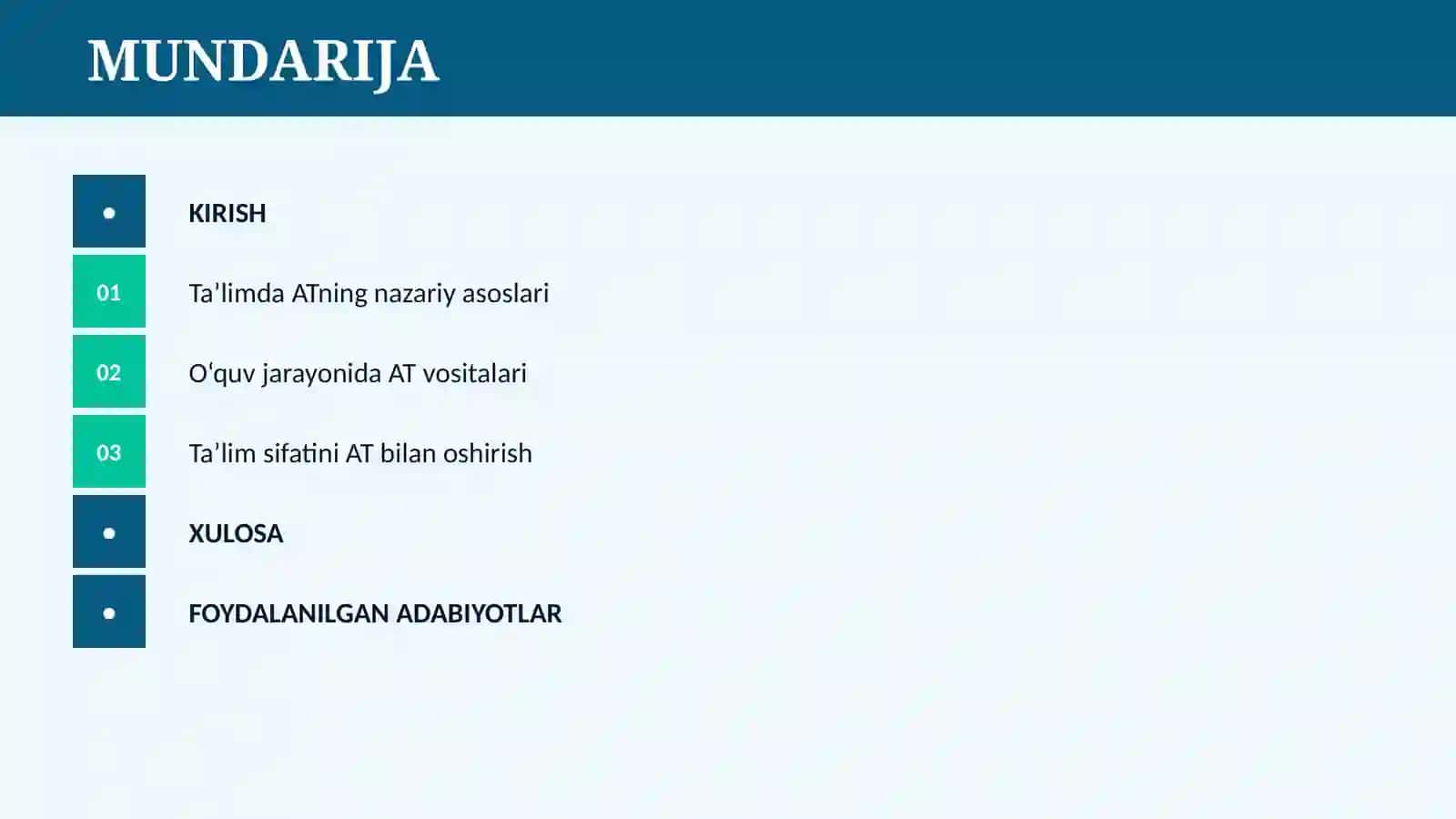 TA’LIMDA AXBOROT TEXNOLOGIYASI 2