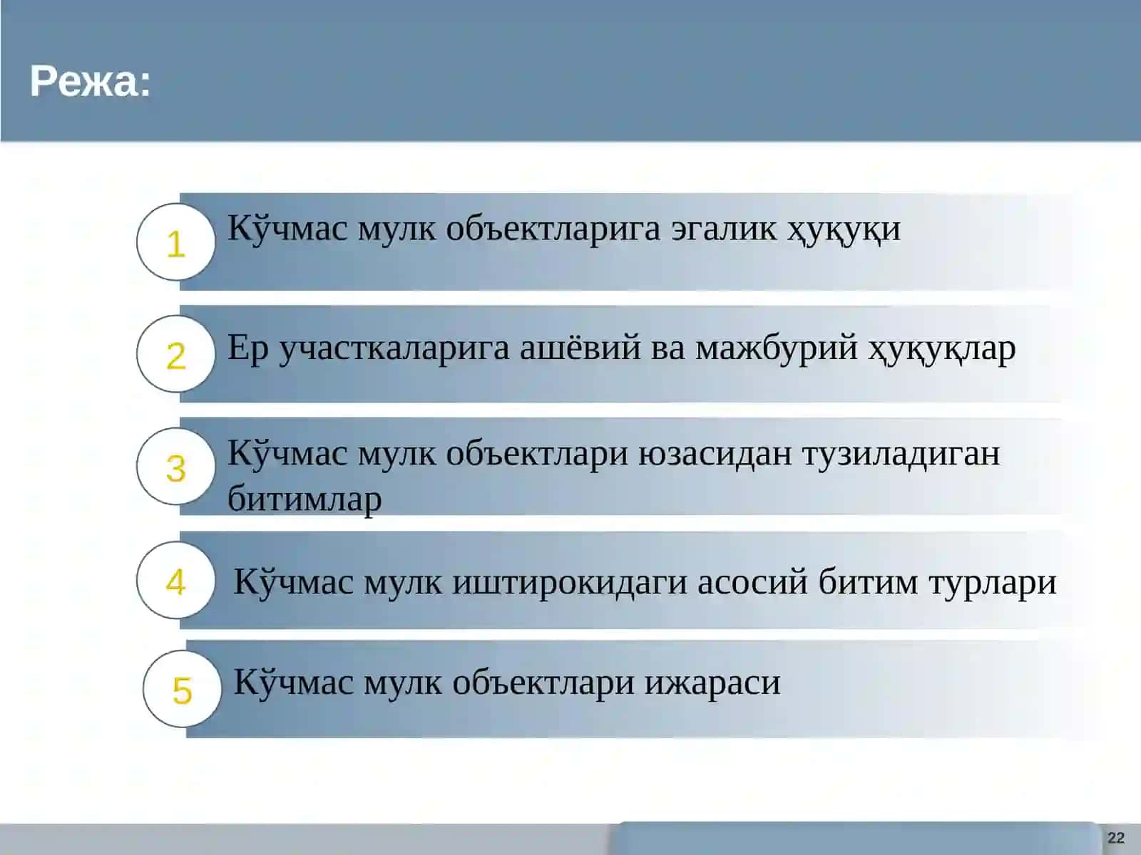 КЎЧМАС МУЛК БОЗОРИДА МУЛКЧИЛИК 2