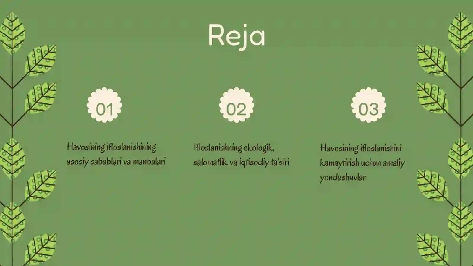 Atmosfera havosining ifloslanishi 2