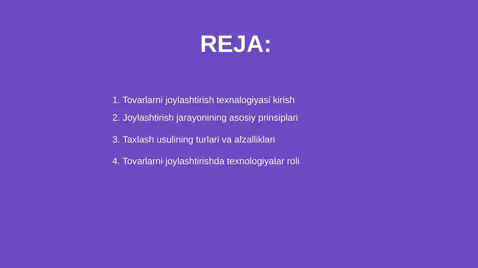 Tovarlarni joylashtirish texnalogiyasi va taxlash usuli 2