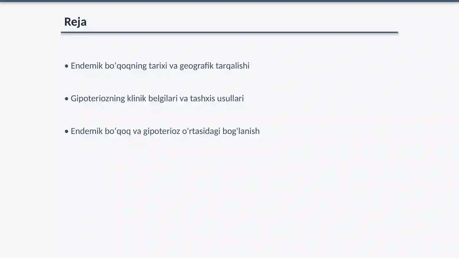 Endemik boʻqoq va gipoterioz patogenezi va davolash usullari 2