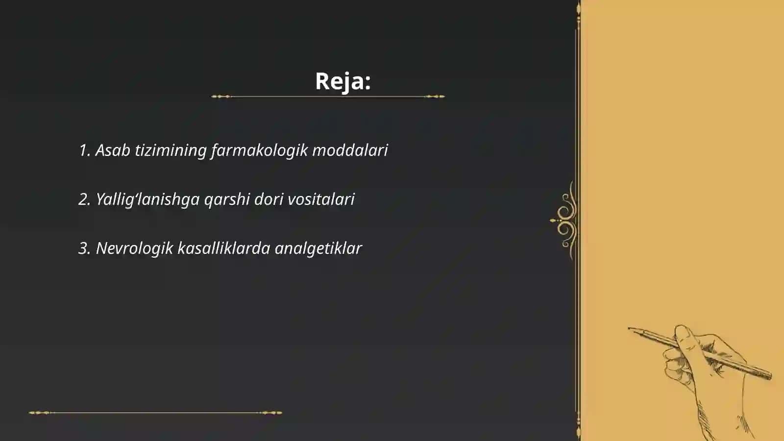 Nevralogiyada klinik farmakologiya va farmoko terapiya 2