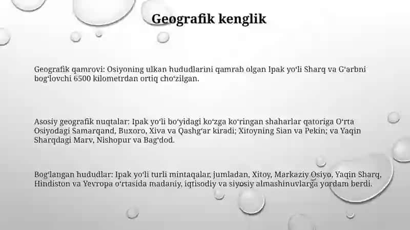 Buyuk Ipak YoʻLi Geografiyasi 2
