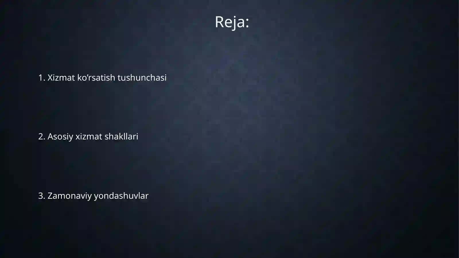 Ovqatlanish korxonalarida iste’molchilarga xizmat ko’rsatishning shakllari 2