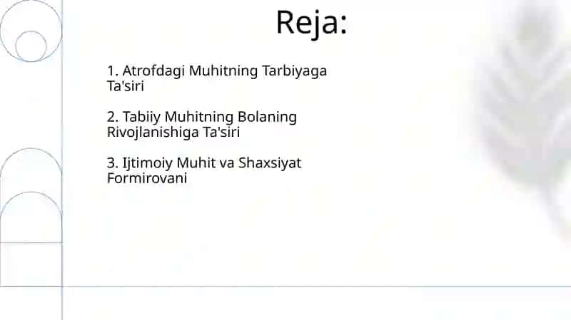 Tarbiyada muhitning tasiri 2