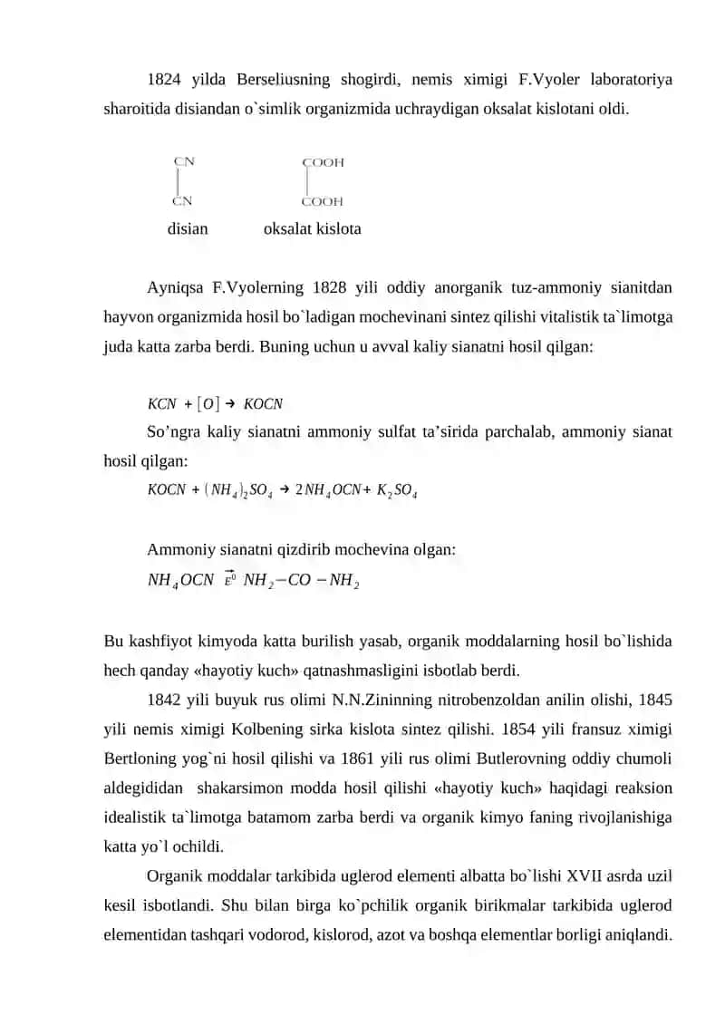 Organik kimyoninng asosiy tushunchalari 2