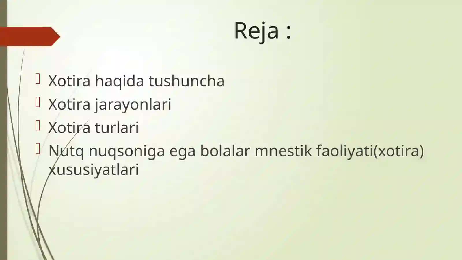 Nutq nuqsoniga ega bolalar mnestik faoliyati xususiyatlari 2