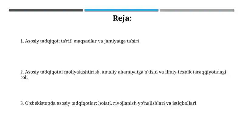 Fundamental tadqiqotlar va ularning jamiyat taraqqiyotidagi o‘rni 2