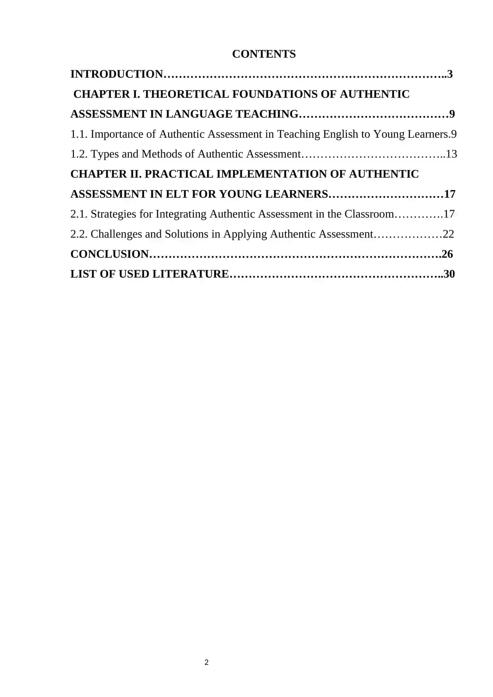 INTEGRATING AUTHENTIC ASSESSMENT IN ENGLISH LANGUAGE TEACHING FOR YOUNG LEARNERS 2