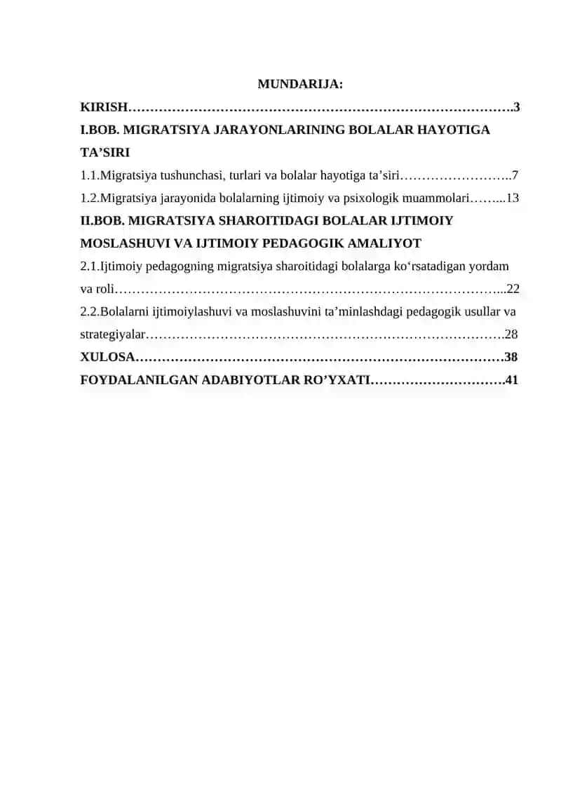 Migratsiya jarayonlari va bolalar ijtimoiylashuvi ijtimoiy pedagogik muammolar 2