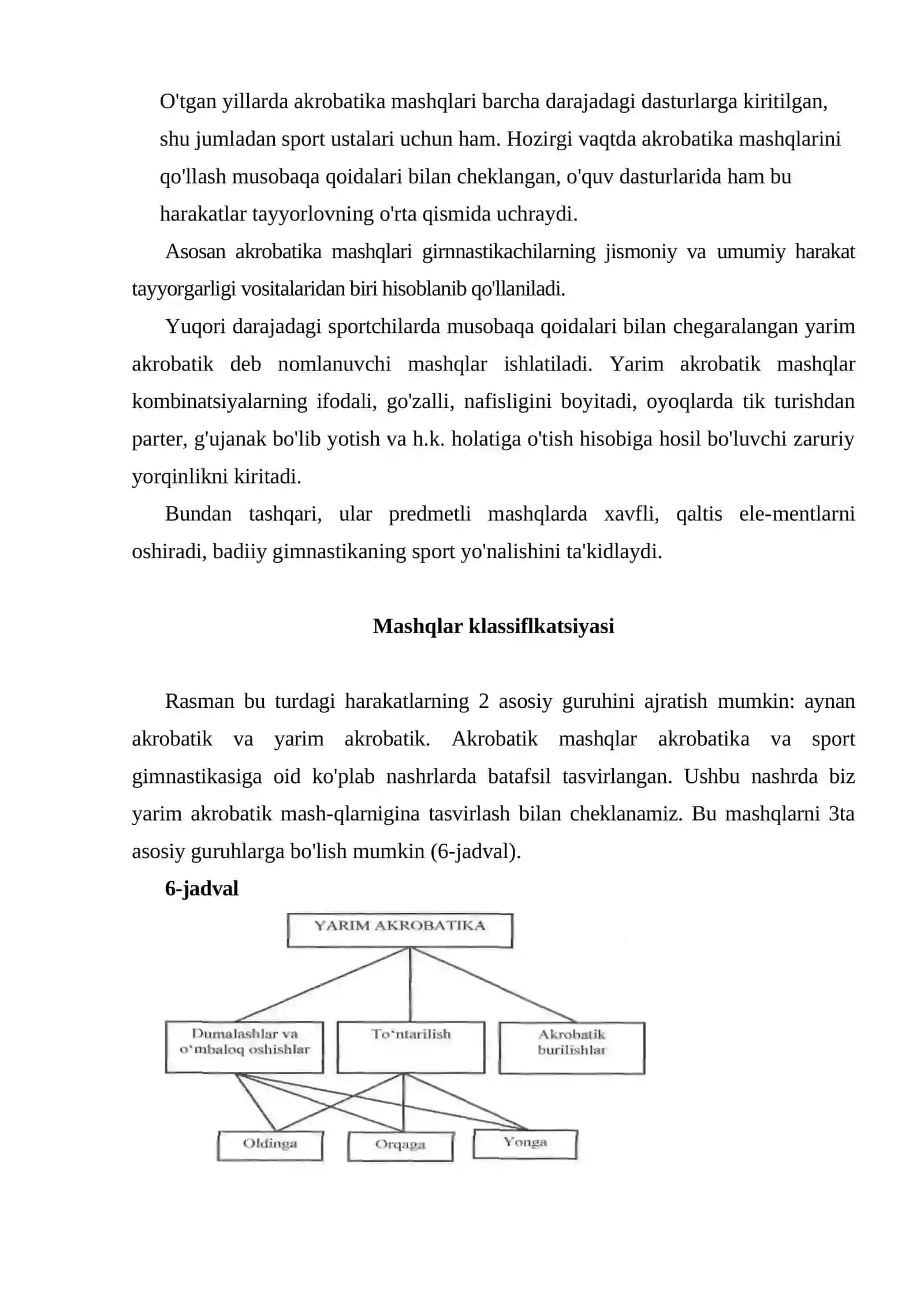 Gimnastikada akrobatik va yarim akrobatik mashqlar 2