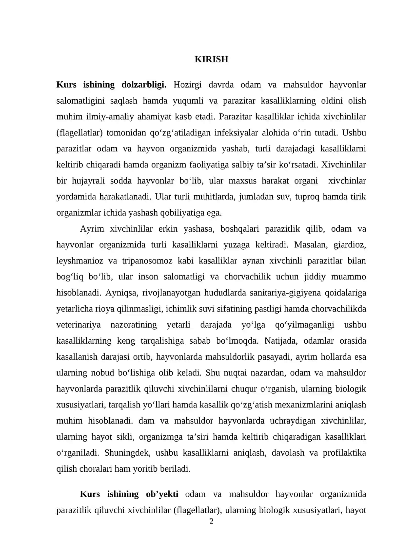XIVCHINLILAR VA ULARNING PARAZITLIK HAYOT TARZI 2