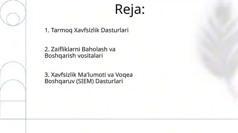 Axborotni himoyalashning texnik va dasturiy vositalari 2