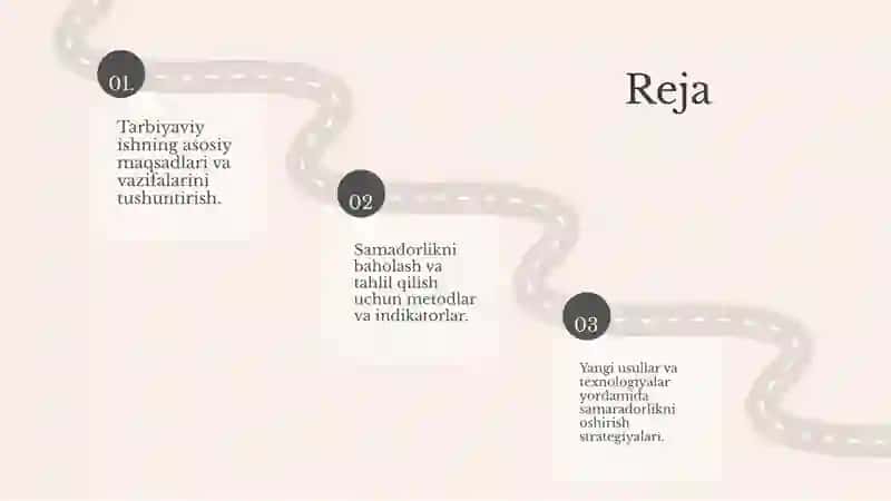 Tarbiyaviy ish faoliyati samaradorligini oshirish 2