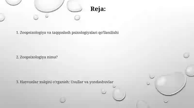 Zoopsixologiya va qiyosiy psixologiyaga kirish 2