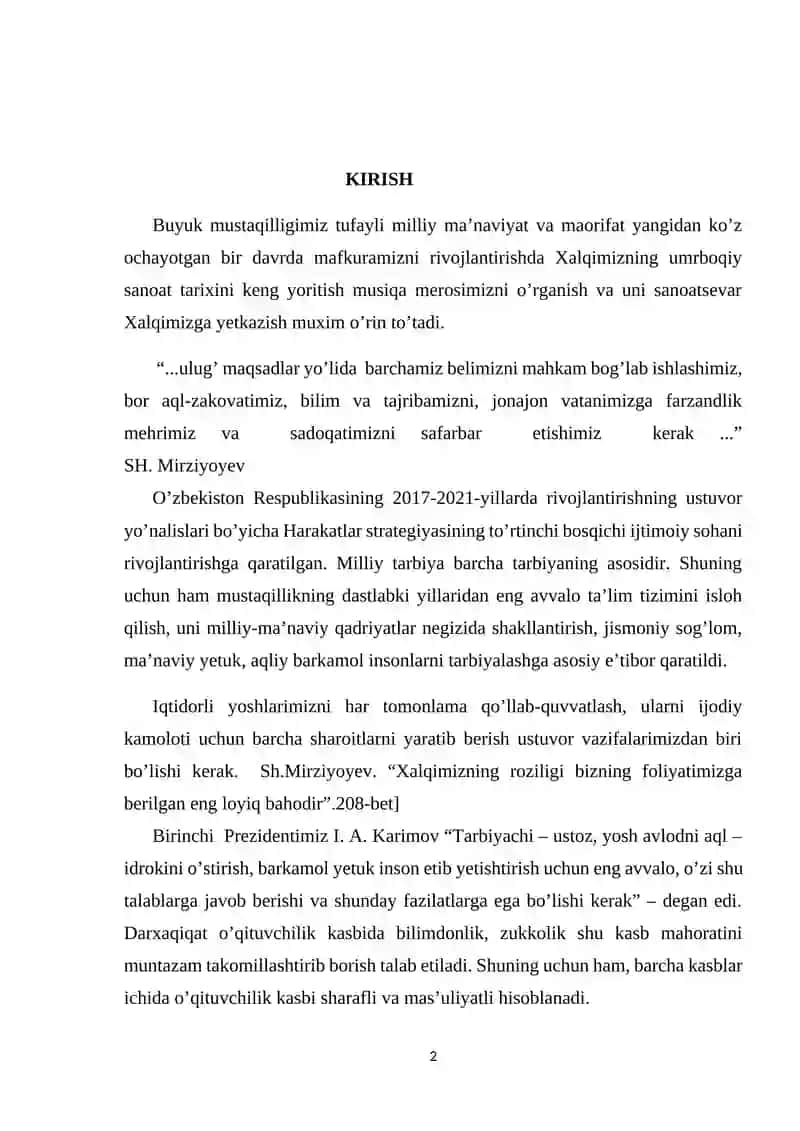 O'zbek xalq musiqa ijodi 2