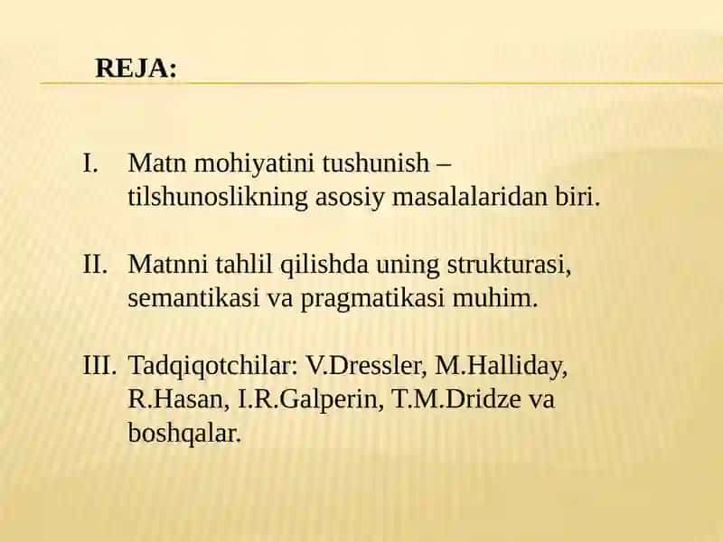 Matn va uning asosiy kategoriyalari 2