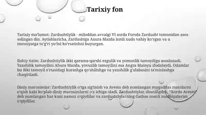 Zardushtiylikning Teologik Tizimi Va Diniy Marosimlari 2