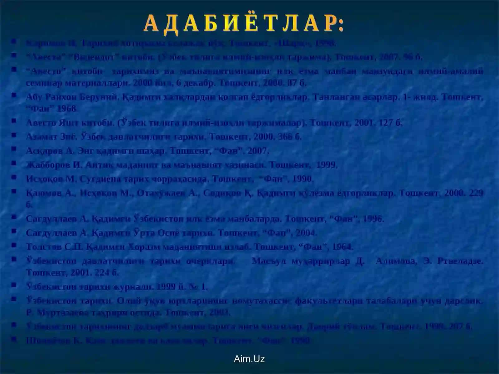 Ўзбек давлатчилигининг шаклланиши ва дастлабки тараққиёт босқичлари 2