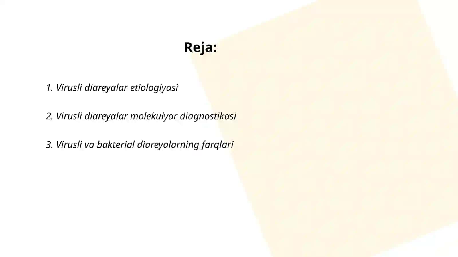 Virusli diareyalar etiologiyasi 2