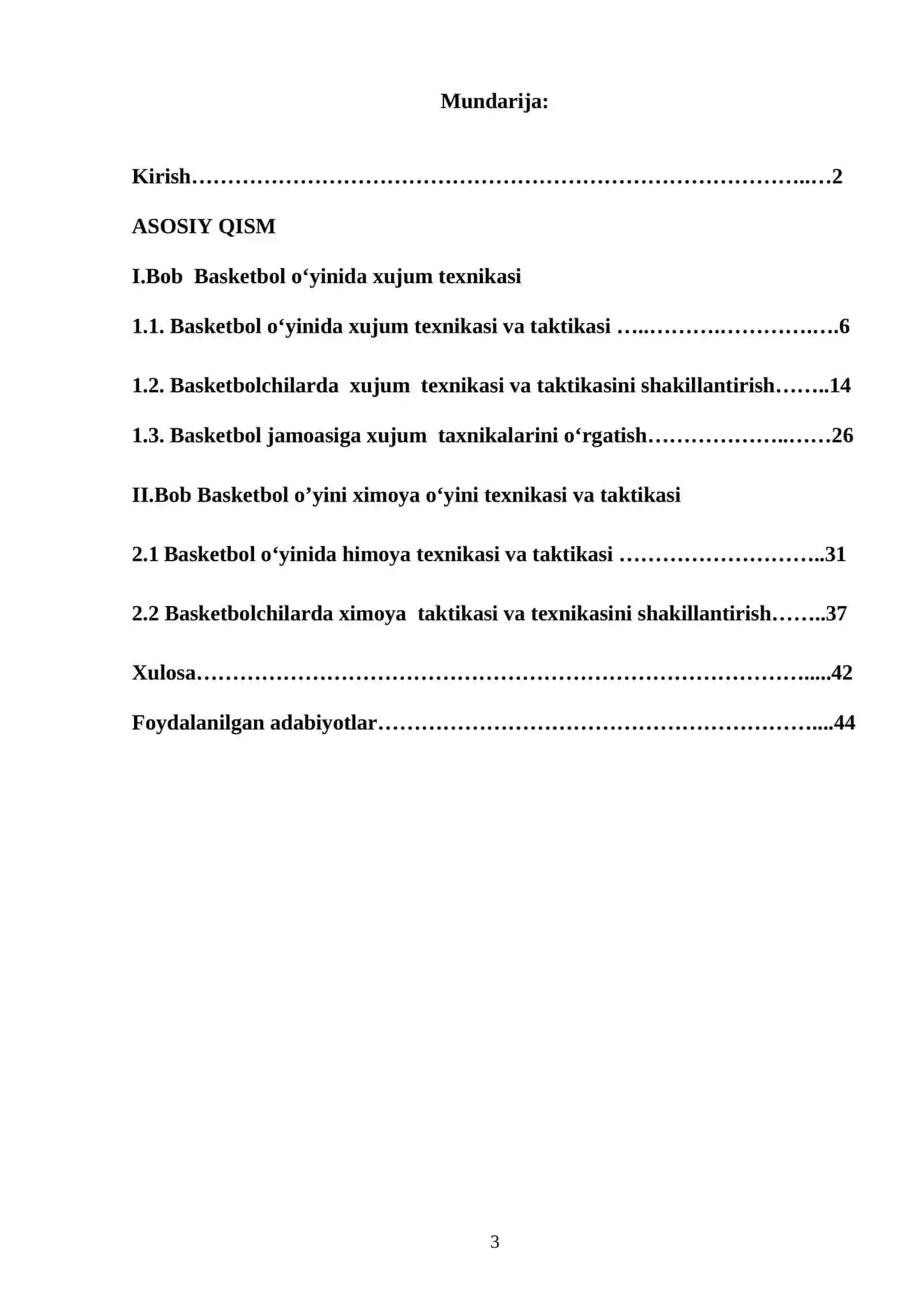 Basketbol o‘yini xujum o‘yini texnikasi va taktikasi 2