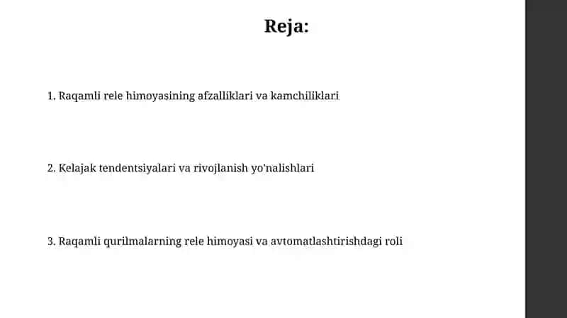 Raqamli rele himoyasi va aftomatikadagi raqamli qurilmalar 2