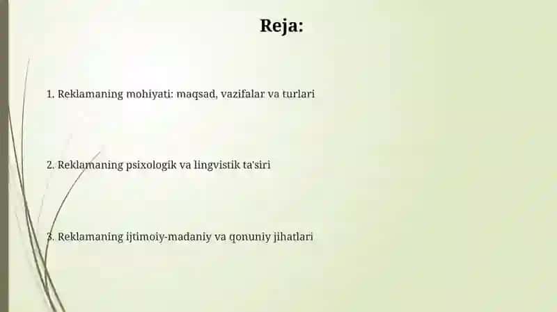 Reklama- ijtimoiy kommunikatsiyaning alohida turi sifatida 2