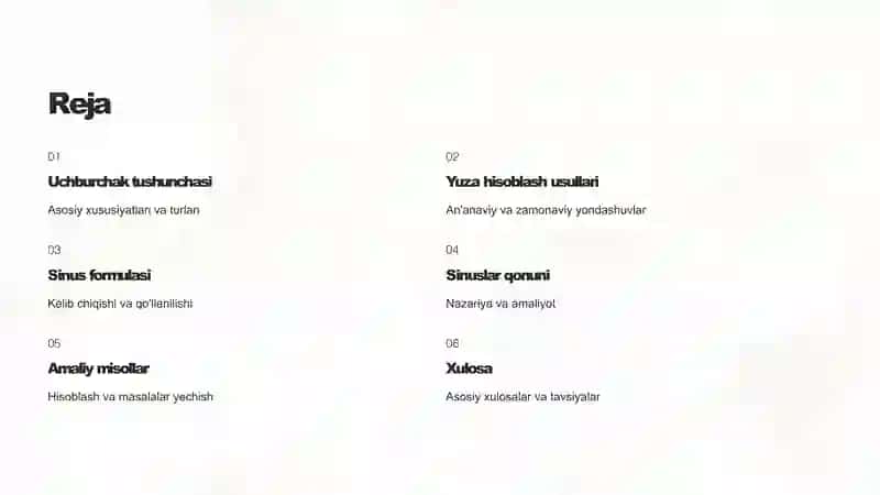 Uchburchak yuzini burchak sinusi yordamida hisoblash 2
