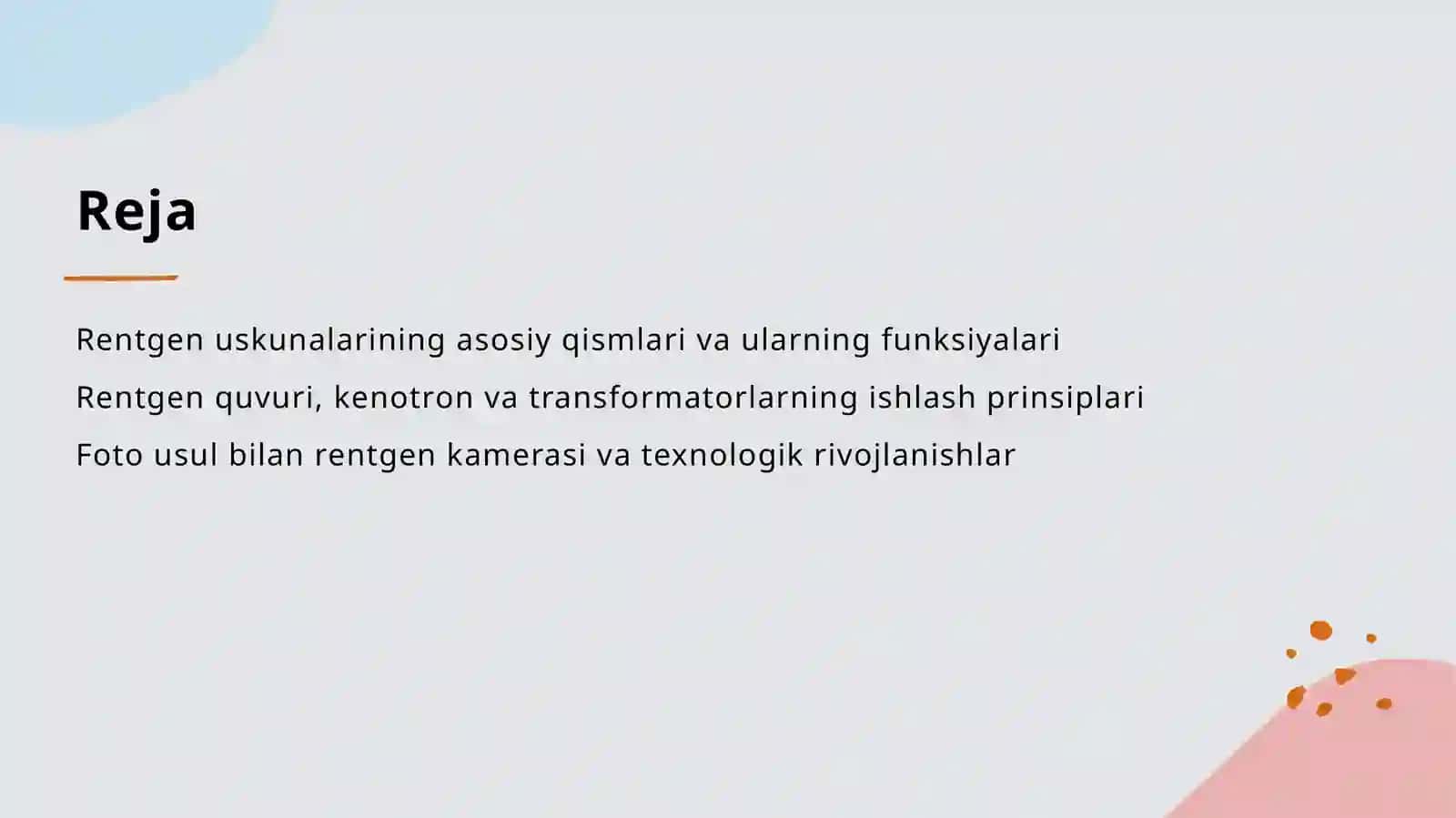 Rentgen uskunasining asosiy qismlari 2