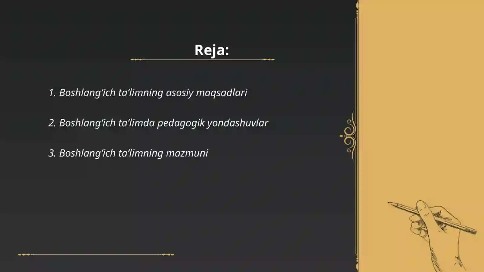 Boshlangʻich taʼlim mazmuni va mohiyati 2