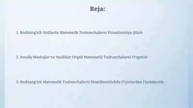 Zamonaviy texnologiyalarni matematikada qo'llash 2