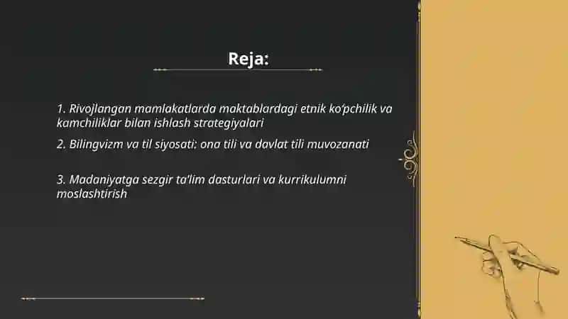 Rivojlangan mamlakatlarda tarbiyaviy jarayonlarning etnik xususiyatlari 2