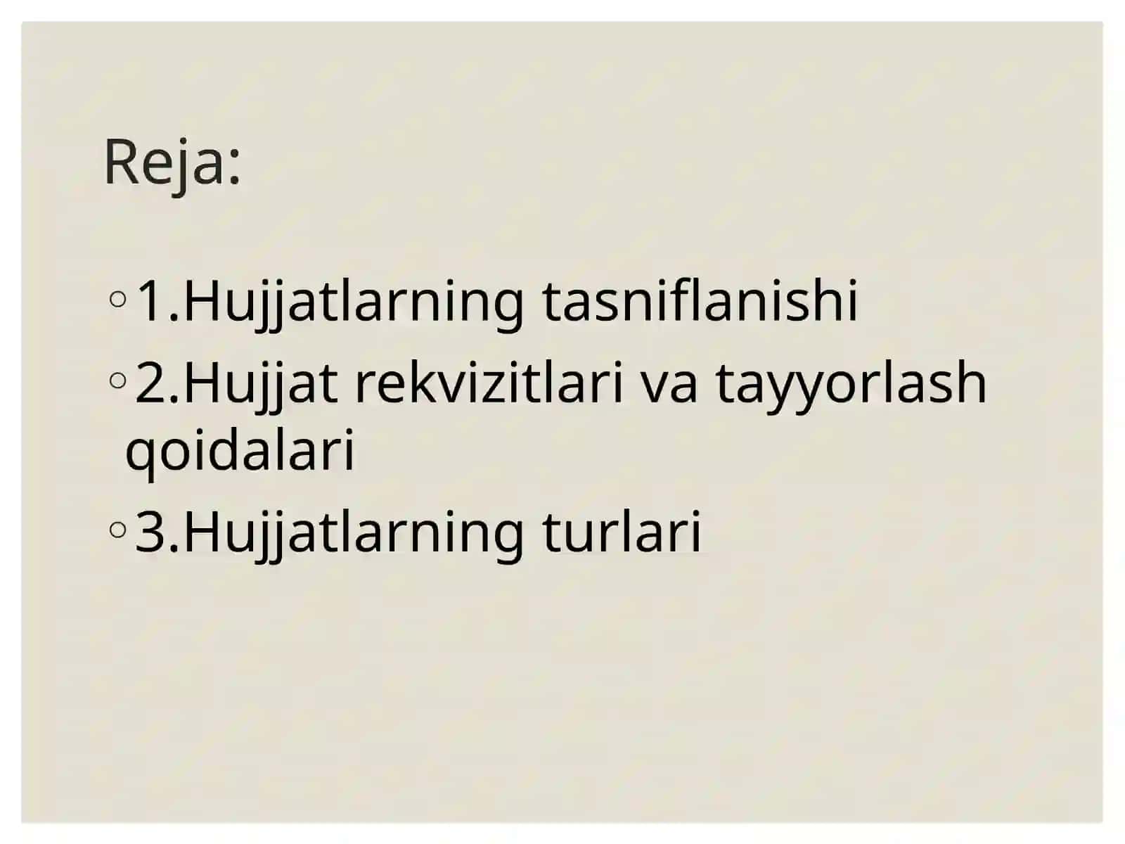 Hujjatlardagi asosiy zaruriy qismlar (rekvizitlar) 2