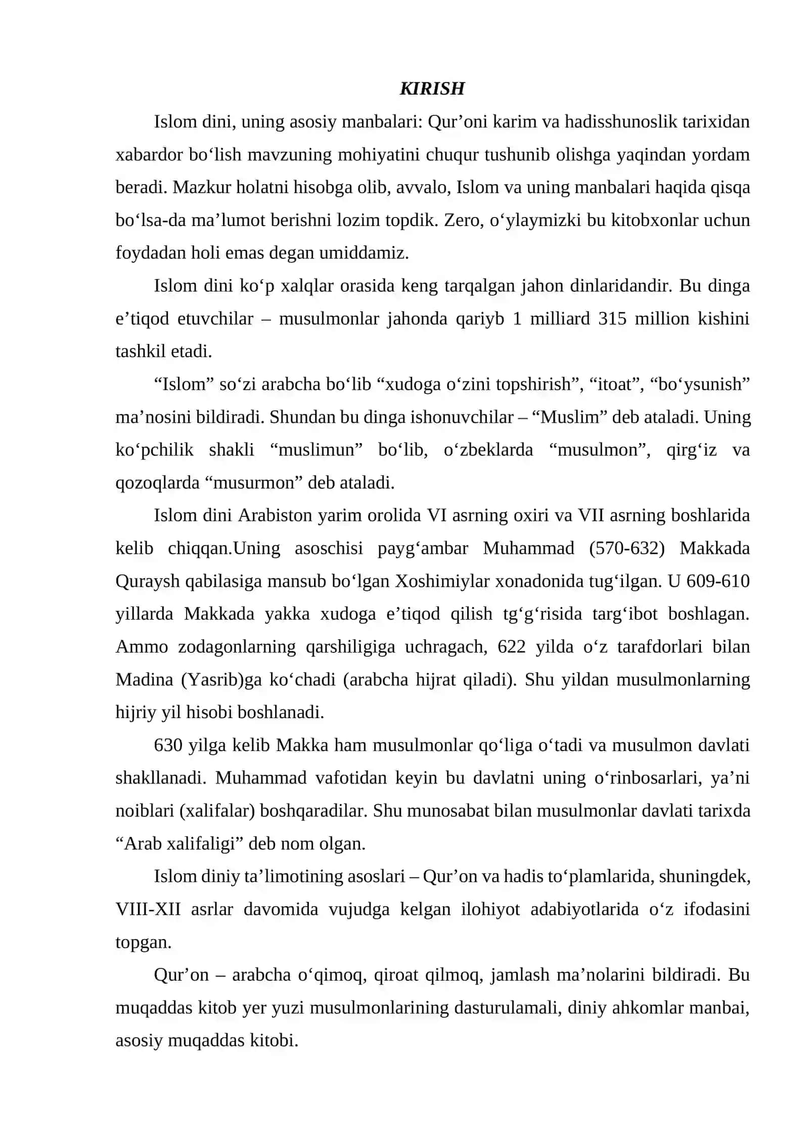 ISLOM INSON MA'NAVIY MADANIYATINI TARBIYALASH OMILLARI HAQIDA 2