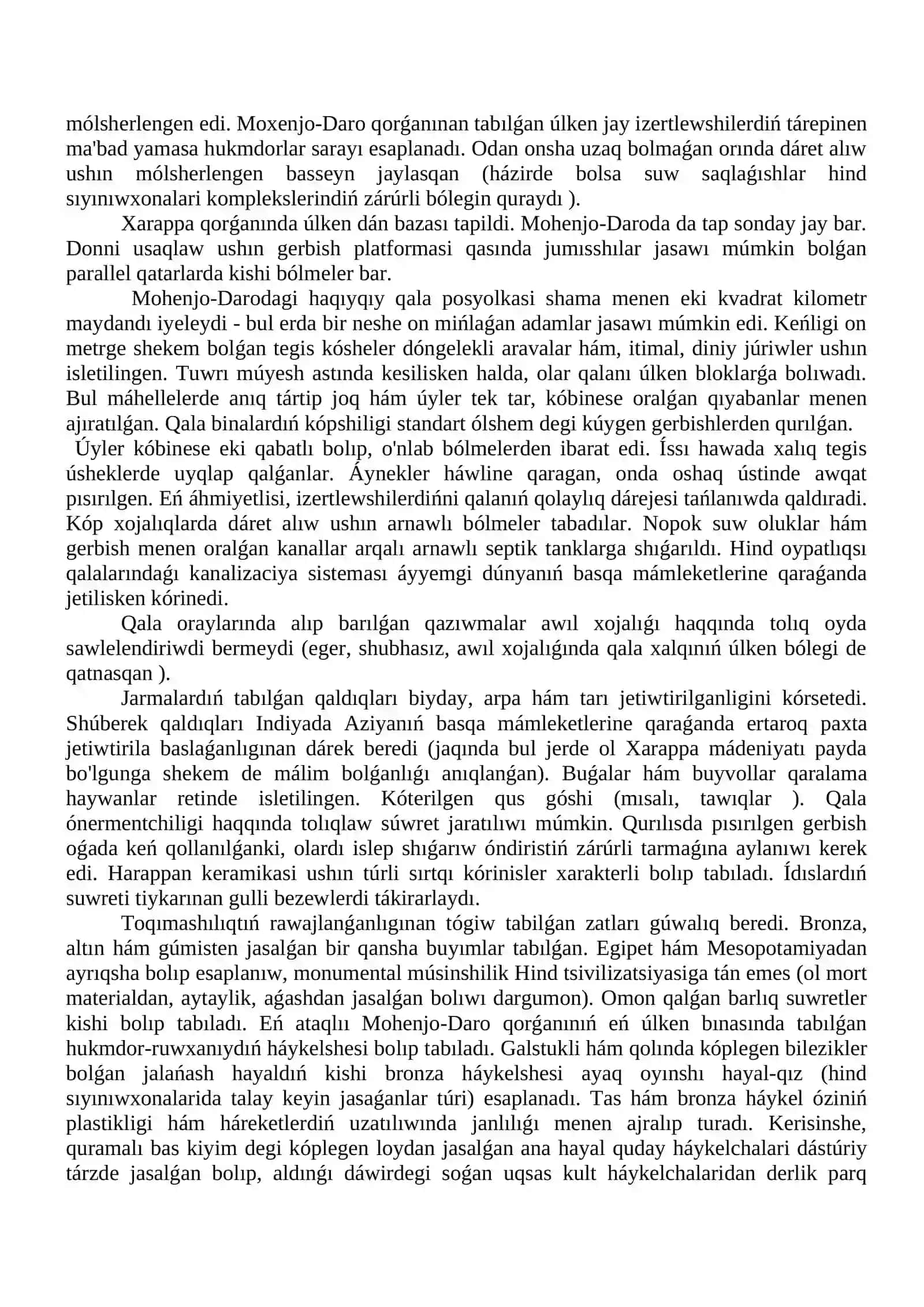 Xindistannin’ a'yyemgi da'wiri arxeologiyası 2
