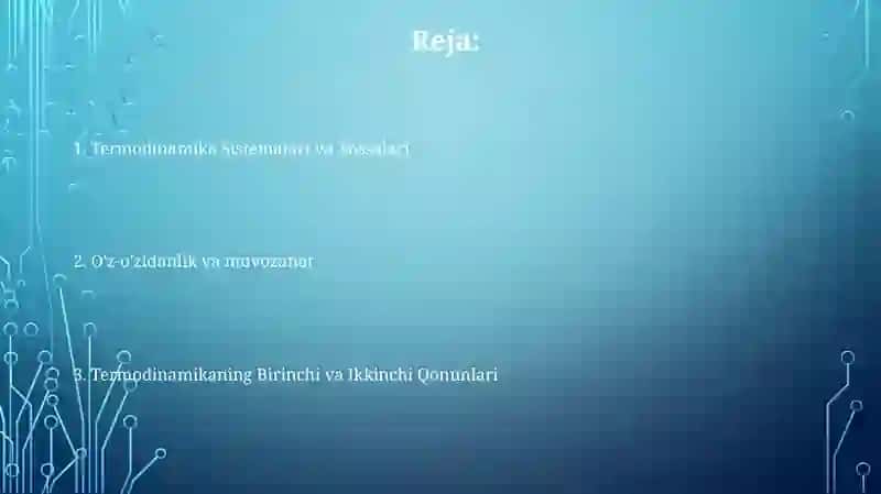 Kimyoviy termodinamika 2