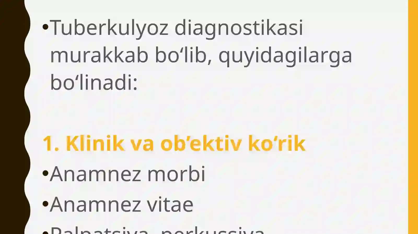 Tuberkulyoz Diagnostikasi: Ob’ektiv va Klinikolaborator Tekshirish Usullari 2