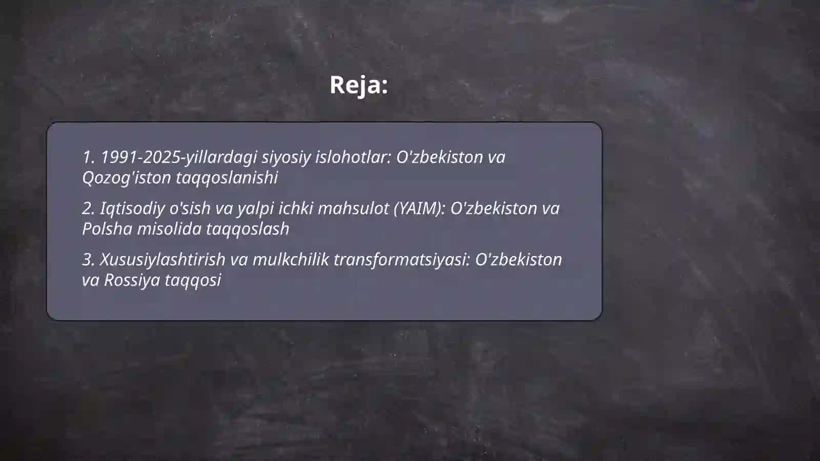 O'zbekistoa va jahon davlatlari taraqqiyoti (1991-2025) 2