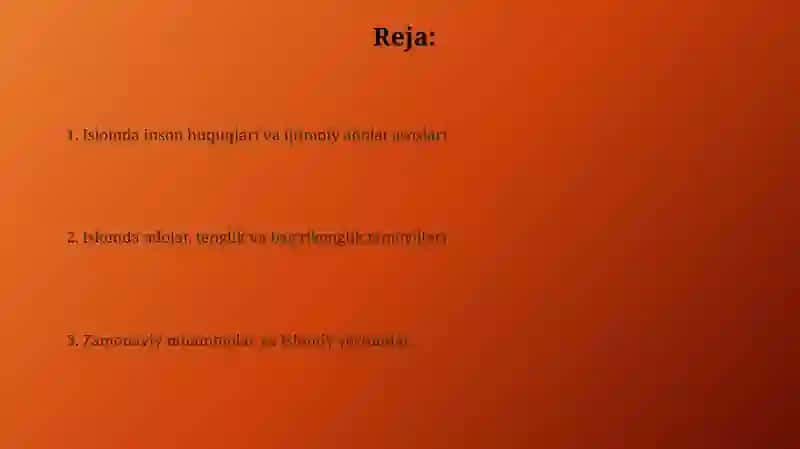 Islomda inson huquqlari va ijtimoiy adolat asoslari 2