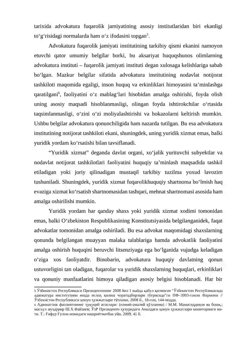 Advokatura Instituti va uning vazifalar 2