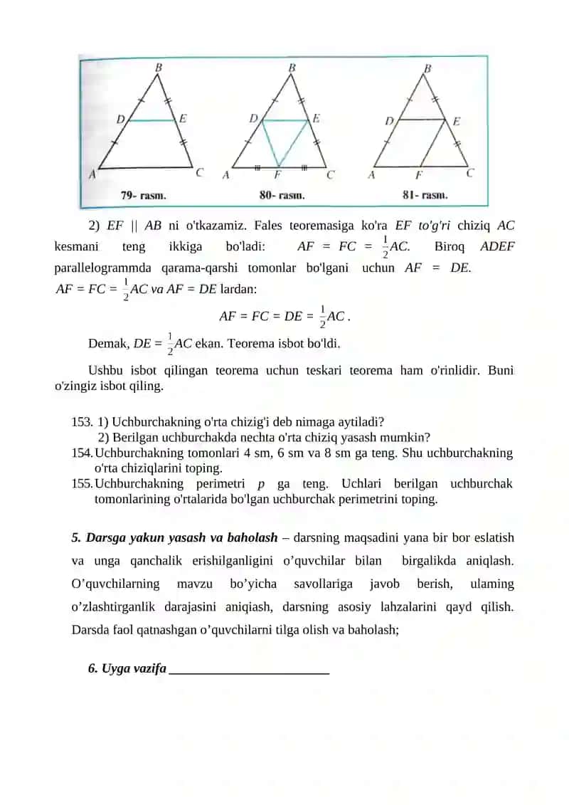 8-sinf 2-chorak geometriya konspektlar 2