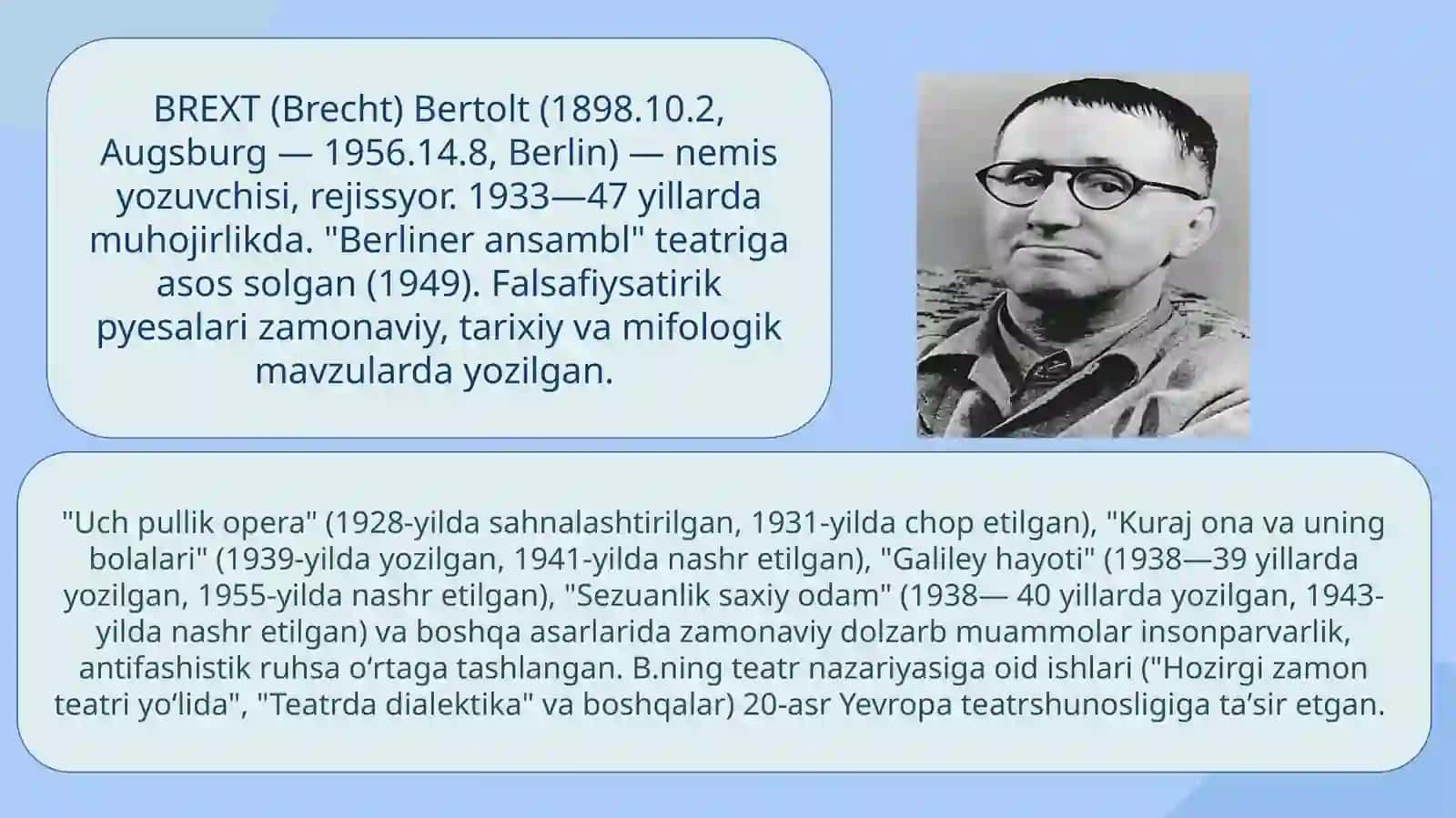 Brext dramaturgiyasi 2
