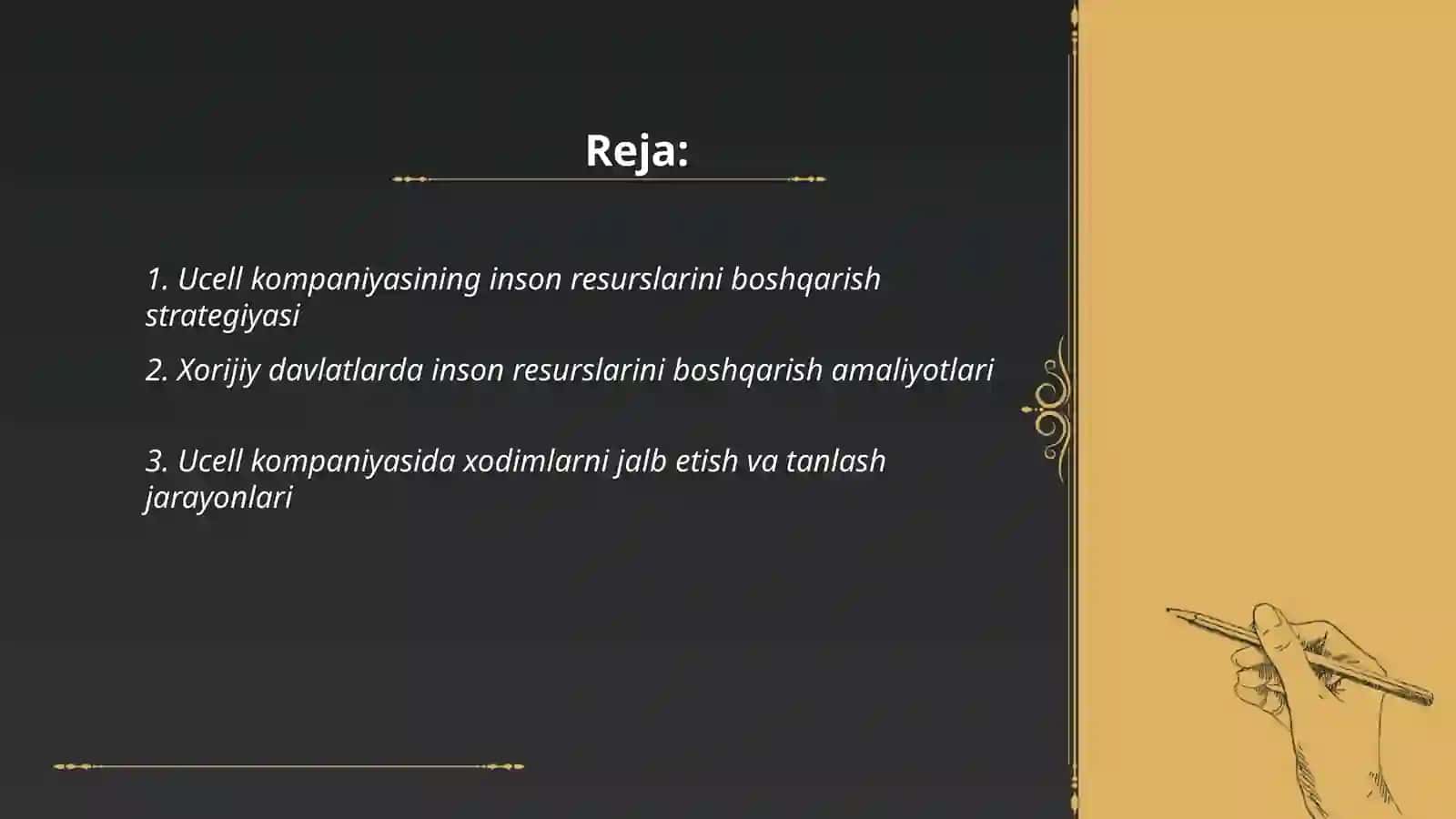 Ucell kompaniyasining inson resurslarini boshqarish strategiyasi 2