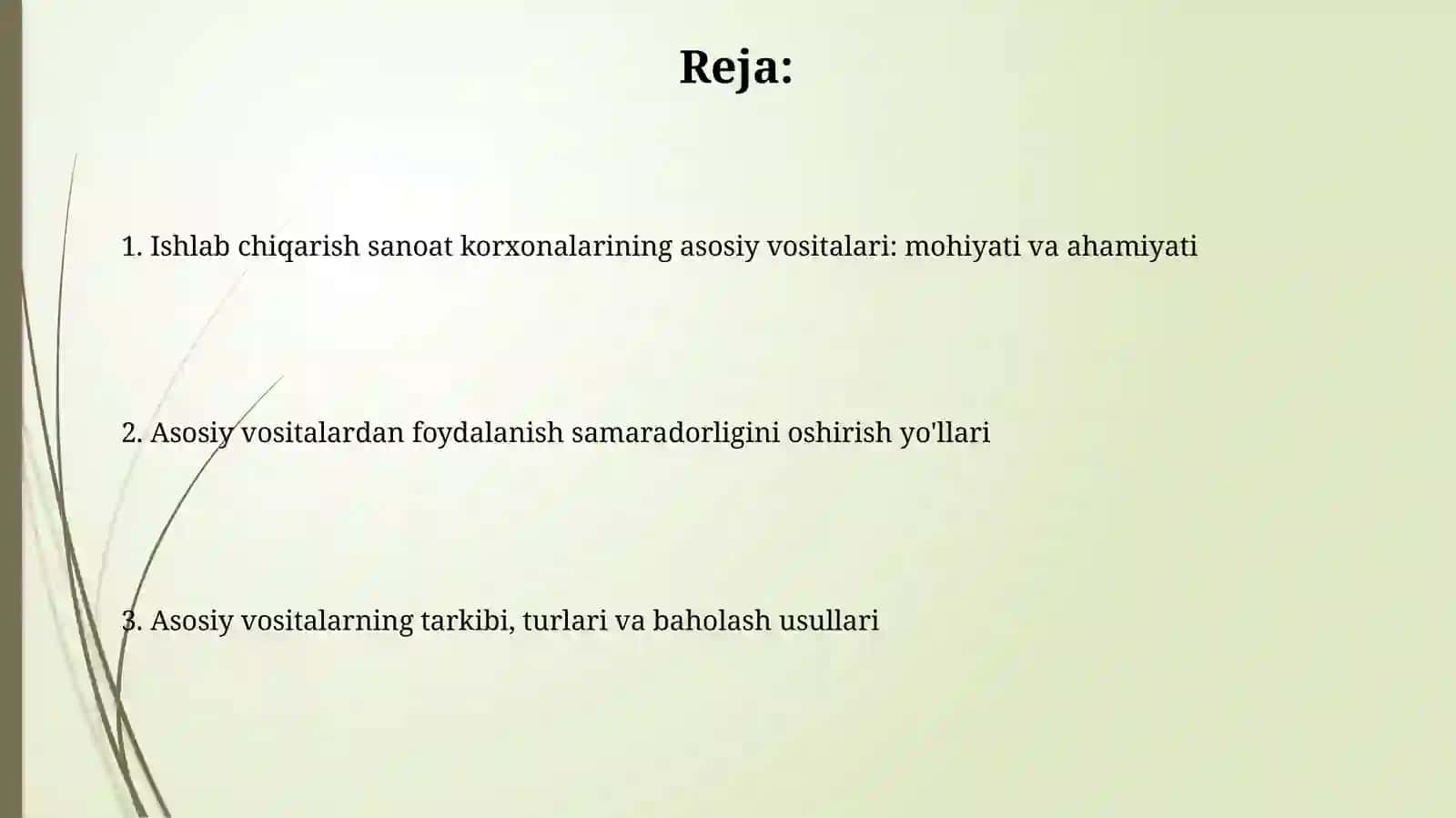 Sanoat korxonalari ushlab chiqarishning asosiy fondlari 2